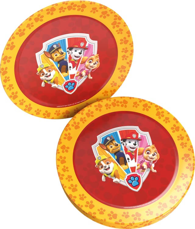 Pappteller Paw Patrol Bunt Ø 23 Cm 8 Stück Einwegteller