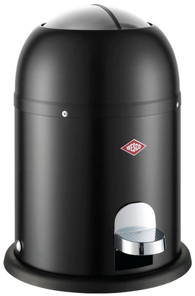 Wesco Mini Master Mülleimer Schwarz Matt 6 Liter