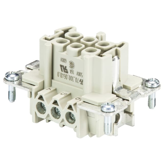 Wieland Electric 70.300.0602.0 Buchseneinsatz Gesamtpolzahl 6 10 St.