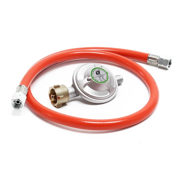 Druckminderer Auf 50mbar Mit 80cm Propanschlauch Für Gaszylinder Mit 21,8x1,14l Gasdruckregler Druckregler Gasregler Gasdruckminderer - Wiltec