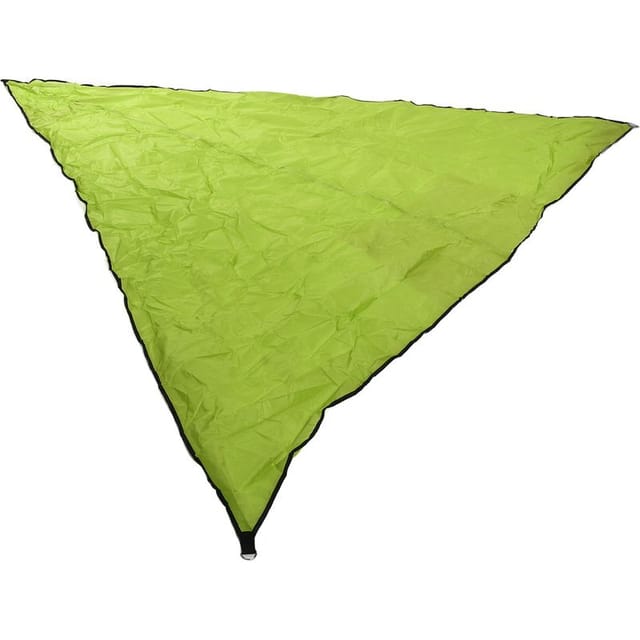 Dreieckiges 4x4x4 M Großes Sonnensegel Aus Edelstahl Mit 3 Seilen Für Terrasse, Garten Oder Innenhof, Grüne Farbe