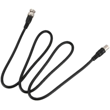 Cctv-verlängerungskabel (koaxialkabel) Mit Bnc-stecker (männlich Auf Weiblich), 1 M (3,3 Ft), Schwarz