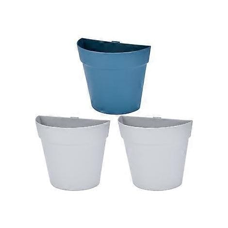 3er-set Halbrunde Wandblumentöpfe Zum Aufhängen, Kreative Blumenkörbe, Dekorative Blumentöpfe Für Büro, Zuhause, Hotel (farbe Zufällig)