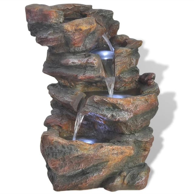 Zimmerbrunnen Mit Led-licht Polyresin