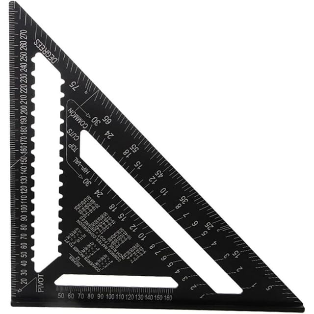 [neuwertig]30 Cm Großer Zimmermannswinkel Aus Aluminiumlegierung, Hochpräzises Metrisches Dreieckslineal Zur Winkelmessung Für Zimmerleute Und Ingenieure