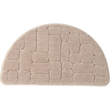 Hellbeige, Halbmondförmige Mikrofaser-saugmatte – Ideal Für Eingangsbereich, Küche Und Badezimmer