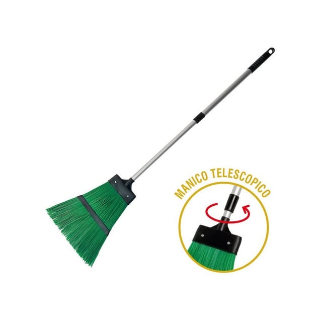 Gartenbesen Mit Teleskopstiel Bis 130 Cm