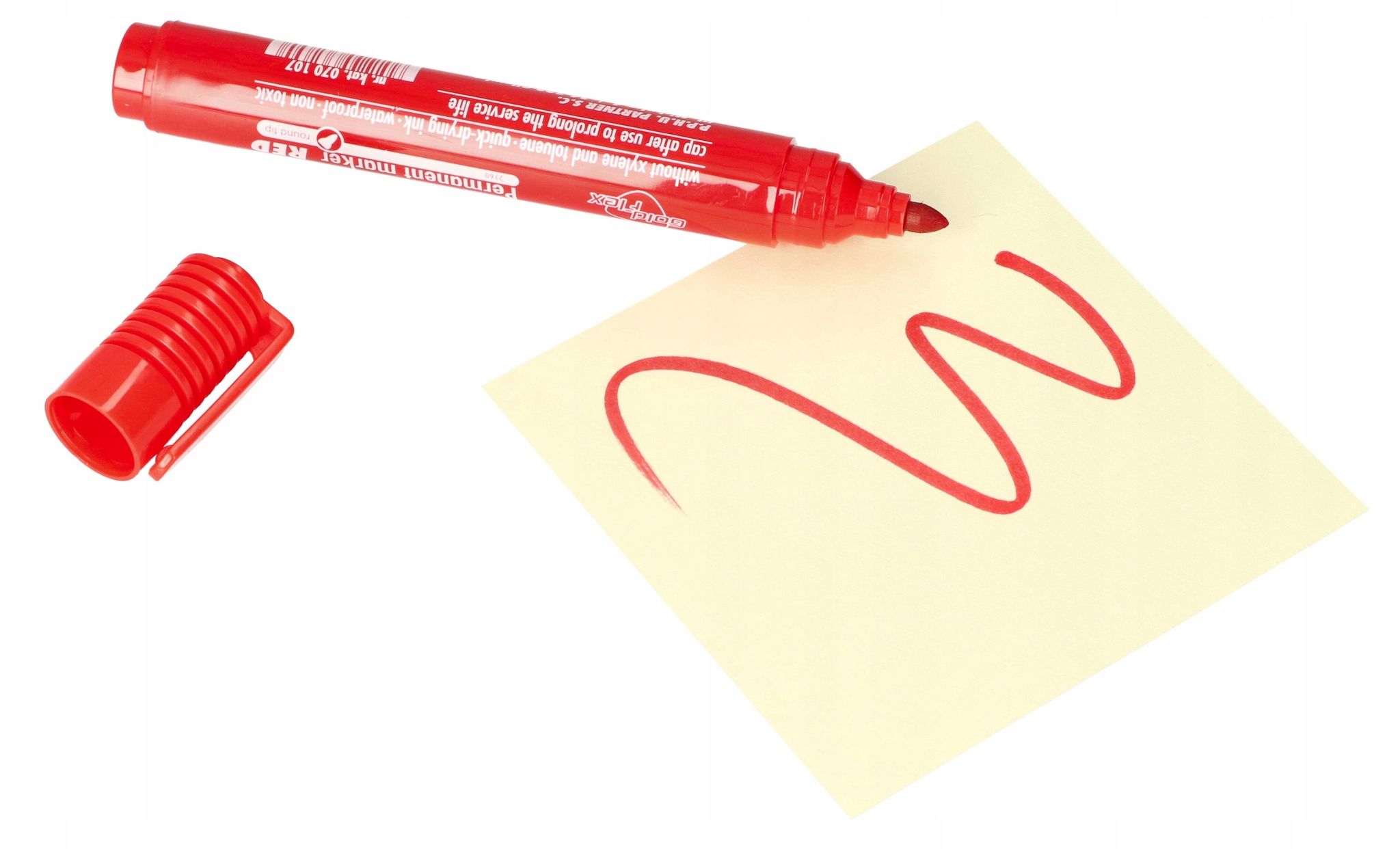 Runder Roter Gebäudemarker