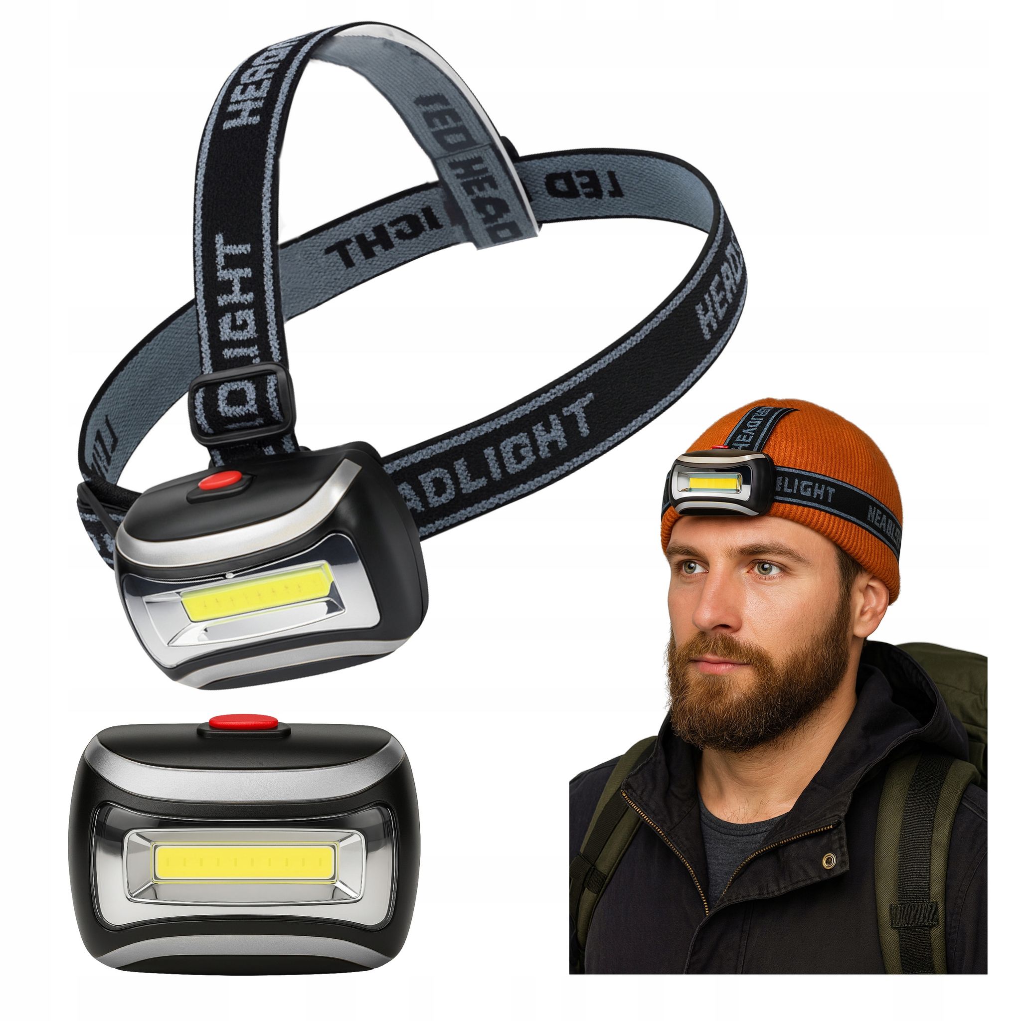 Batteriebetriebene Led-stirnlampe, Verstellbare Lampe