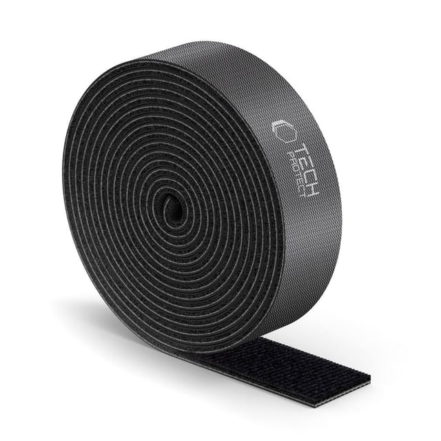 Tech-protect Klett-kabelorganizer 300 Cm Schwarz