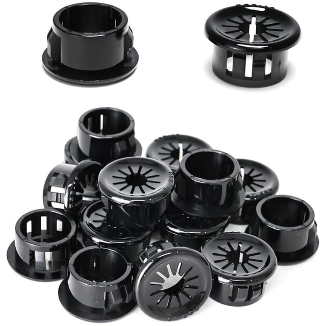 [niemals Verwendet] 50 Kabelklemmen, 16 Mm Durchmesser, Runde Nylon-kabelklemmen Für Bürokabel, Schwarz
