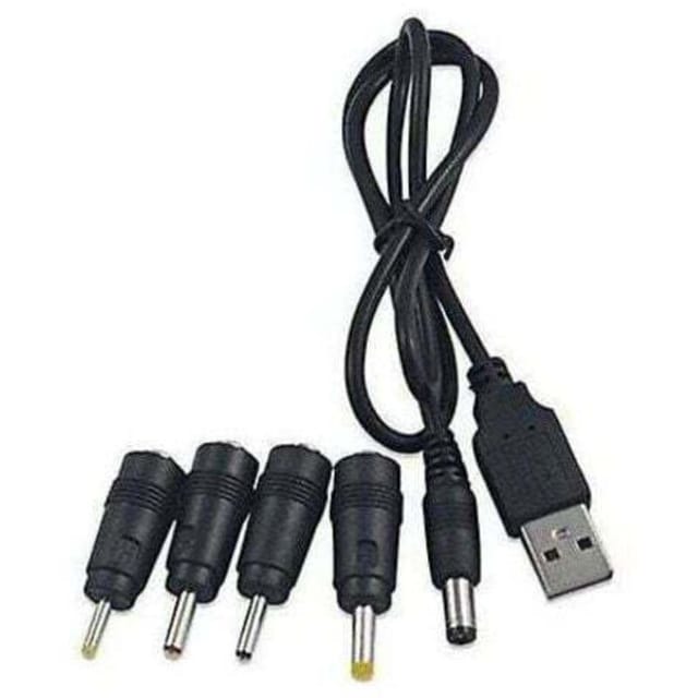 [niemals Verwendet] Universelles Dc-auf-usb-2.0-/2.5-/3.0-/4.0-/5.5-kabel, 5-in-1-multiladegerät