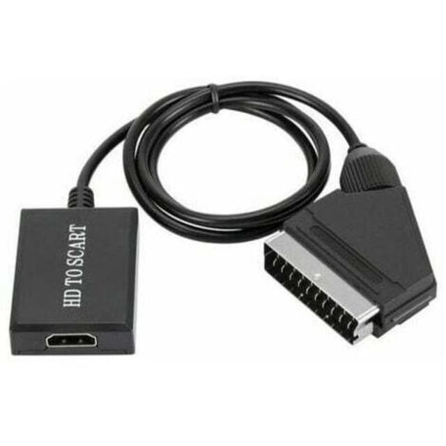 [niemals Verwendet] Hdmi-zu-scart-konverter, 1080p-hd-audio-/video-adapter Für Hdmi Zu Scart, Sky-box-set-top-box