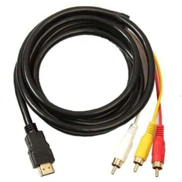 [niemals Verwendet] Hdmi-zu-rca-3-kabel, Hdmi-zu-rca-konverter-adapterkabel, Sendekabel, Einwegübertragung Hdmi Zu Rca