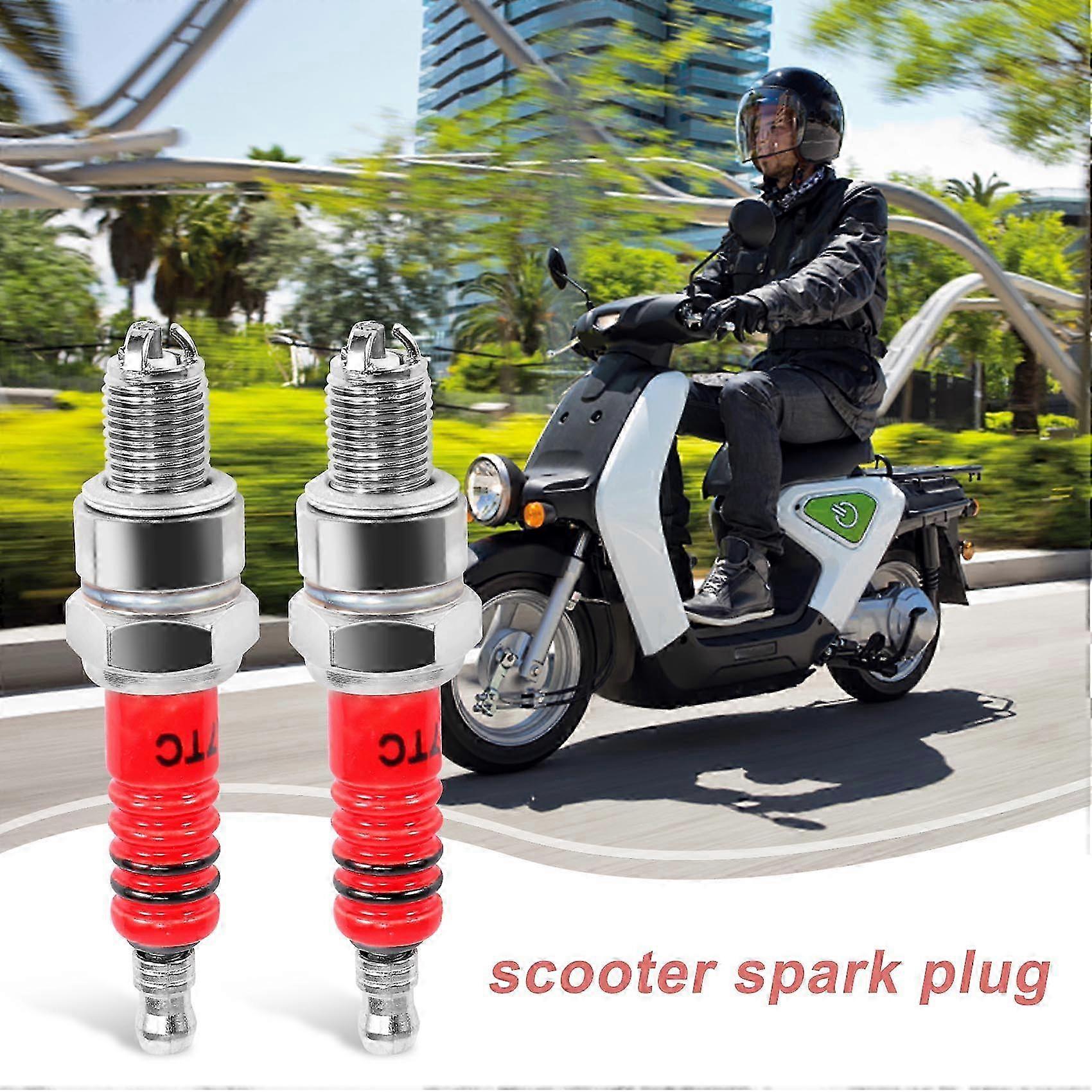 2er-pack Rennzündkerzen Mit 3 Elektroden A7tc Für 50ccm, 110ccm, 125ccm, 150ccm Atv, Roller, Dirt Bike, Go-kar Edition 0702