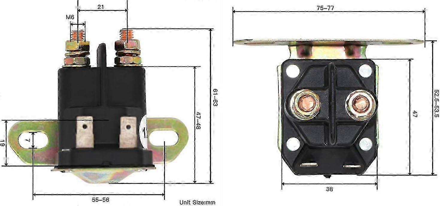 Anlasserrelais Gy22476, Passend Für John Deere 102, 105, 107, L100, L105, L108, La100, La105, La110, La115, Lt150, Lt155, Lt160, Ez Ztrak, Z225, Z345, Z4 Edition