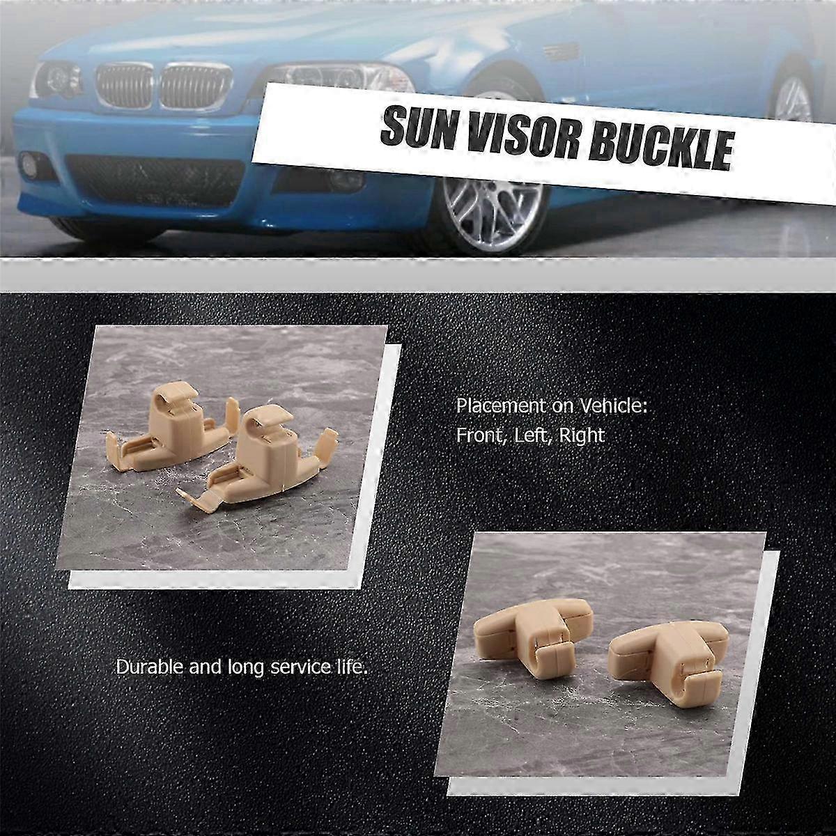 2x Beige Sonnenblenden-clip-halterung 51168243575 Für E46 3er 325 M3 Edition 0718