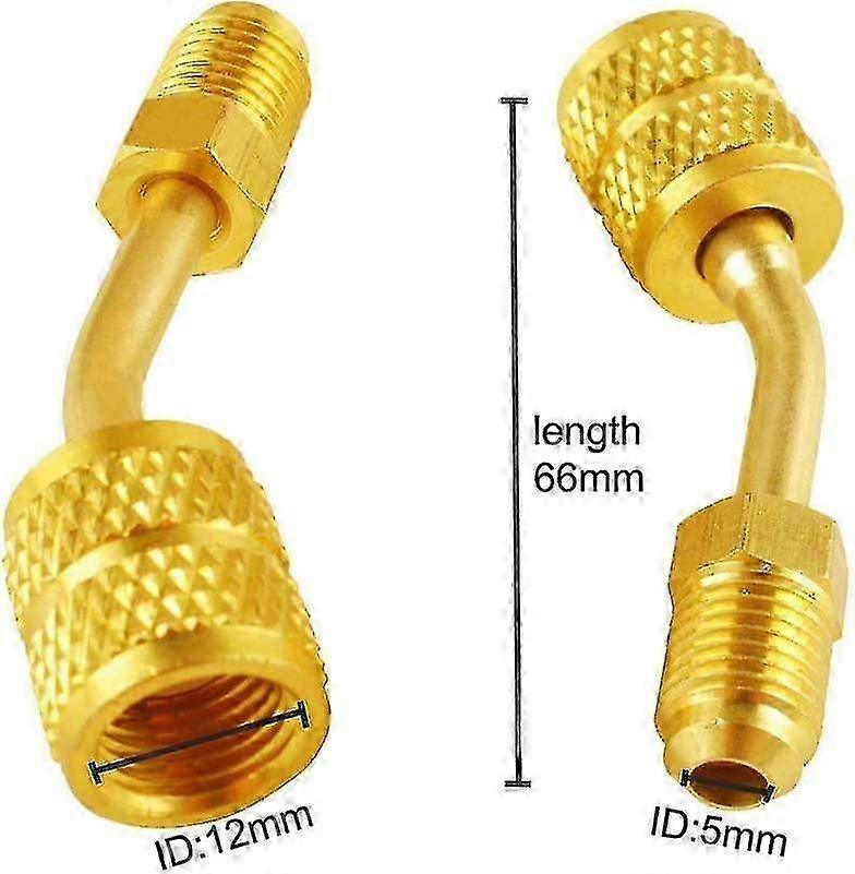 Stück R410a Adapter Für Geteilte 5/16"-schnellkupplungen (innengewinde) Und 1/4"-schnellkupplungen (außengewinde) Edition 0619