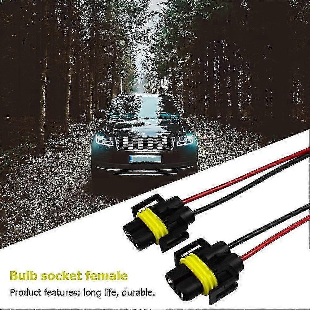 Paar H8/h9/h11 Lampenfassungen (weiblich) Adapterstecker Für Scheinwerfer Und Nebelscheinwerfer (autozubehör) Szrh As