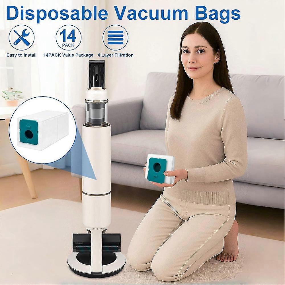 13-teiliges Staubsaugerbeutel-set Für Samsung Bespoke Jet Vca-adb95, Vca-adb9/vca-adb952 (ersatzbeutel)
