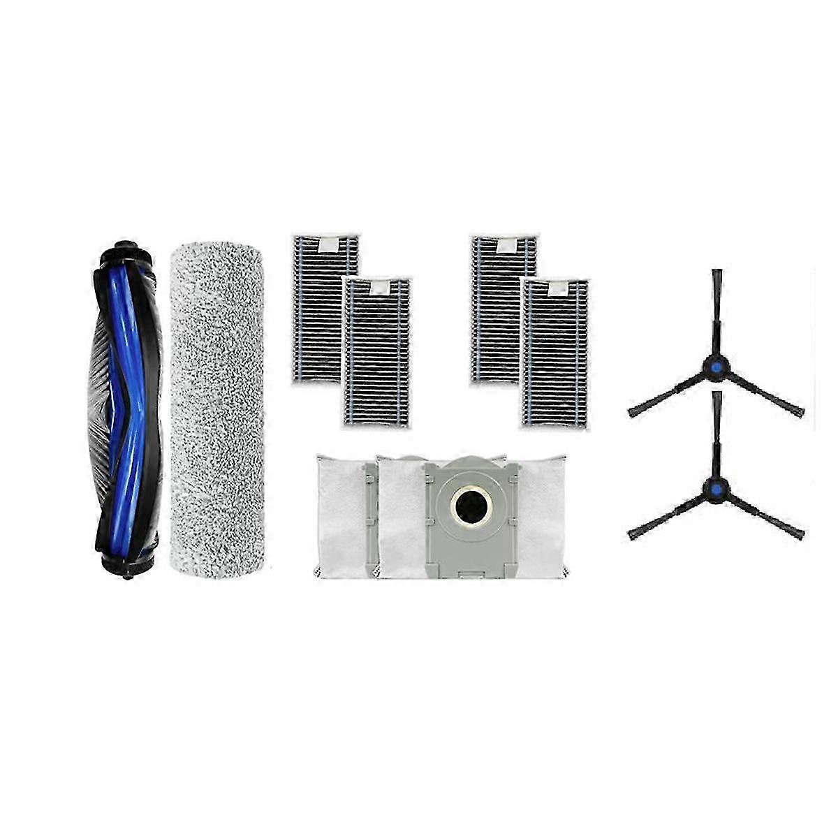 10 Stück Für Ecovacs X8 Pro Omni Saugroboter: Walzen-seitenbürste, Hepa-filter, Wischpad, Staubbeutel, Ultra Dur Edition 0718