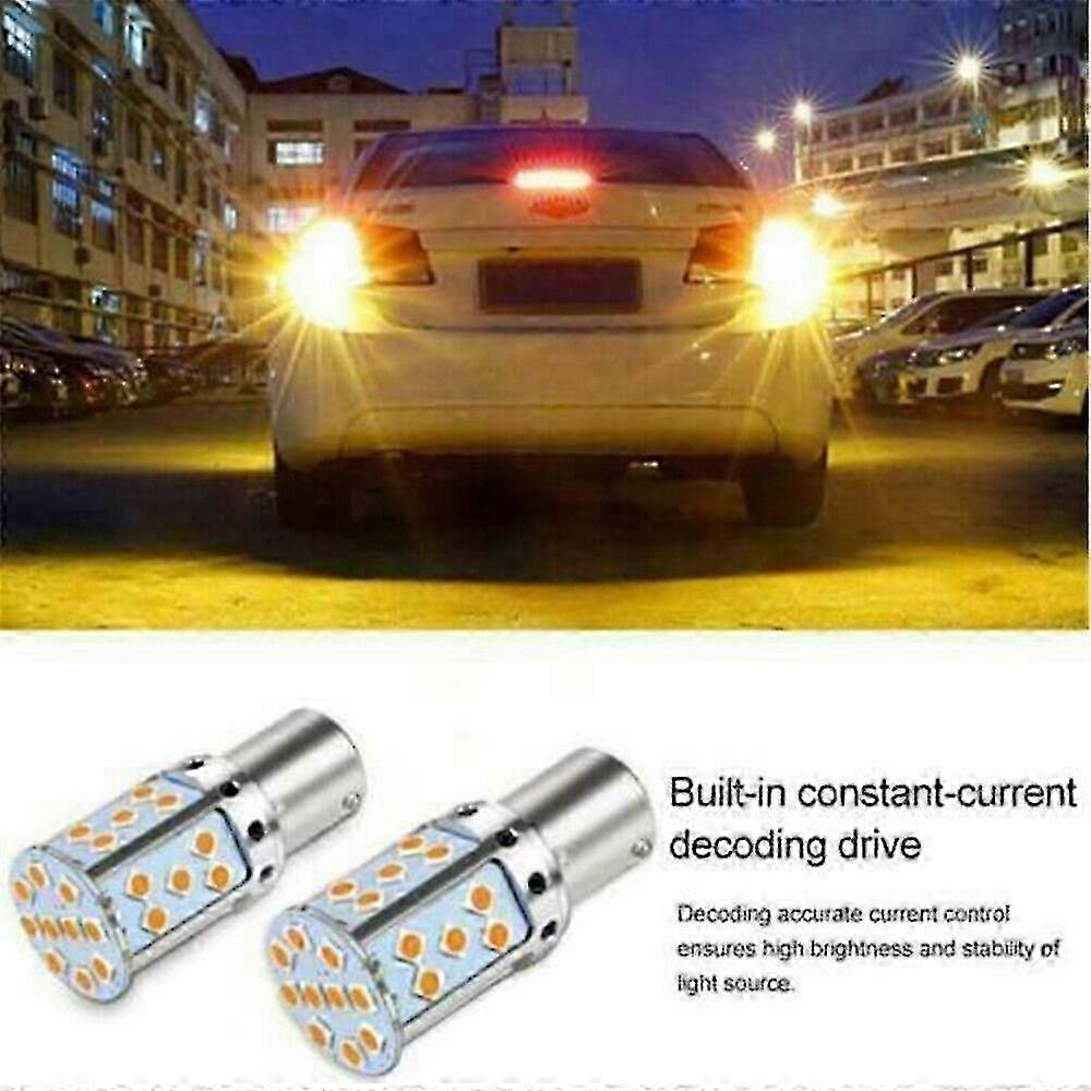 Amber Bau15s 7507 Py21w Led-blinkerbirne, 2x Fehlerfrei, Kein Hyperblinken Szrh