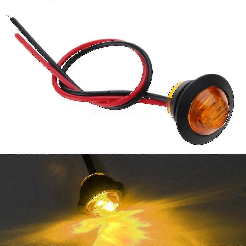 2 Stück Wasserdichte Auto-blinker, Runde Auto-bullet-leuchte, Edition 0617