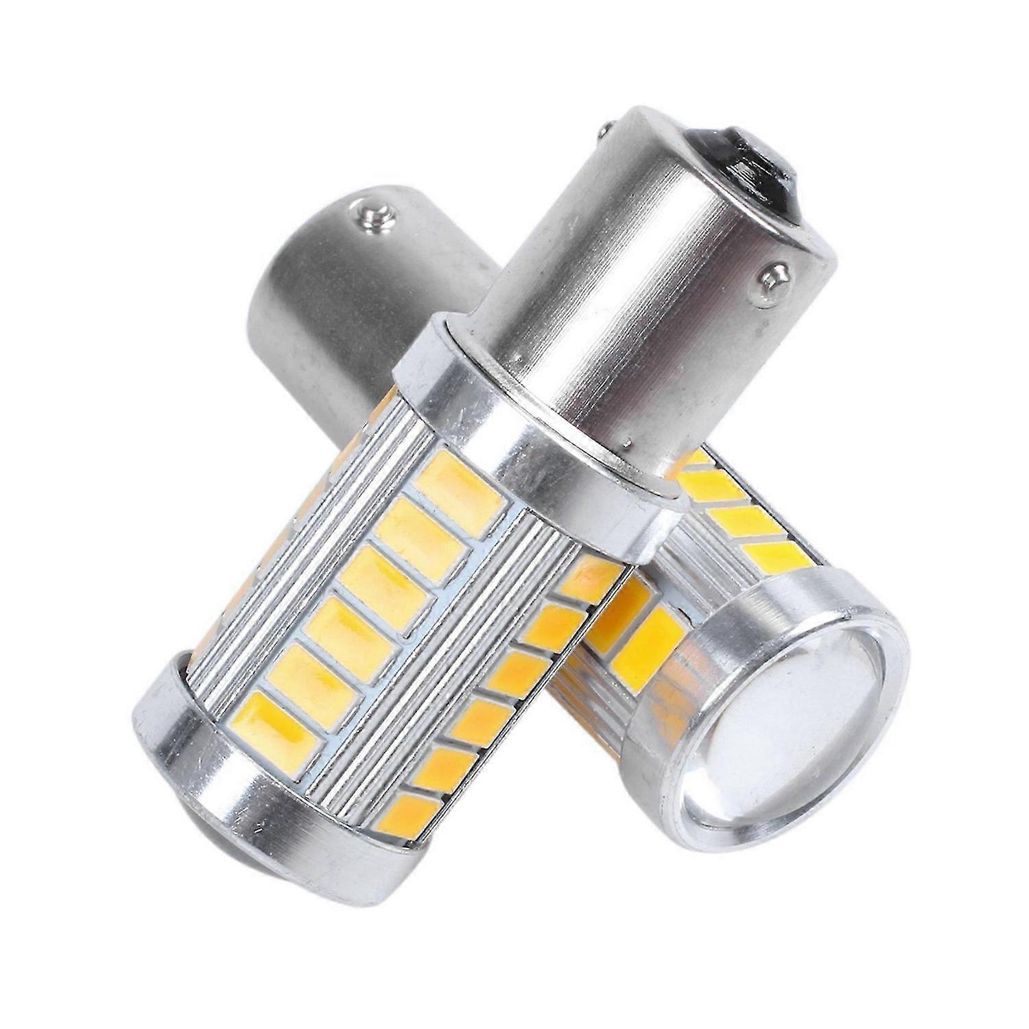 Stück Bernsteinfarbene 1156py Bau15s Py21w Led 33smd Auto-rücklicht-blinker-brems-rückfahrlichtbirne Y