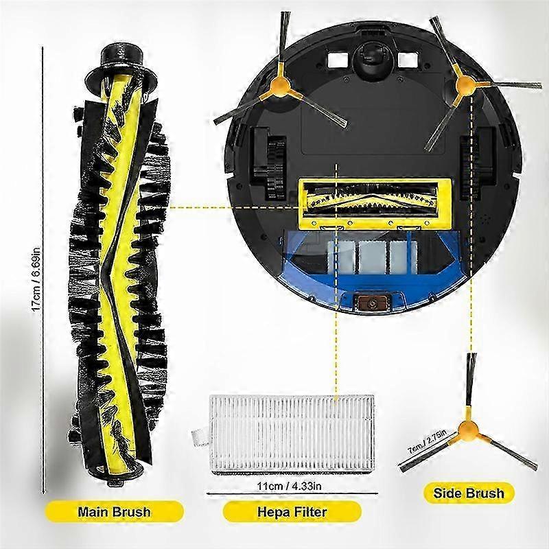 25-26 Zubehörset Für Neatsvor X500 X500 Pro M1 M2, Ersatzteile Für Neatsvor X500 Saugroboter, Rolle()