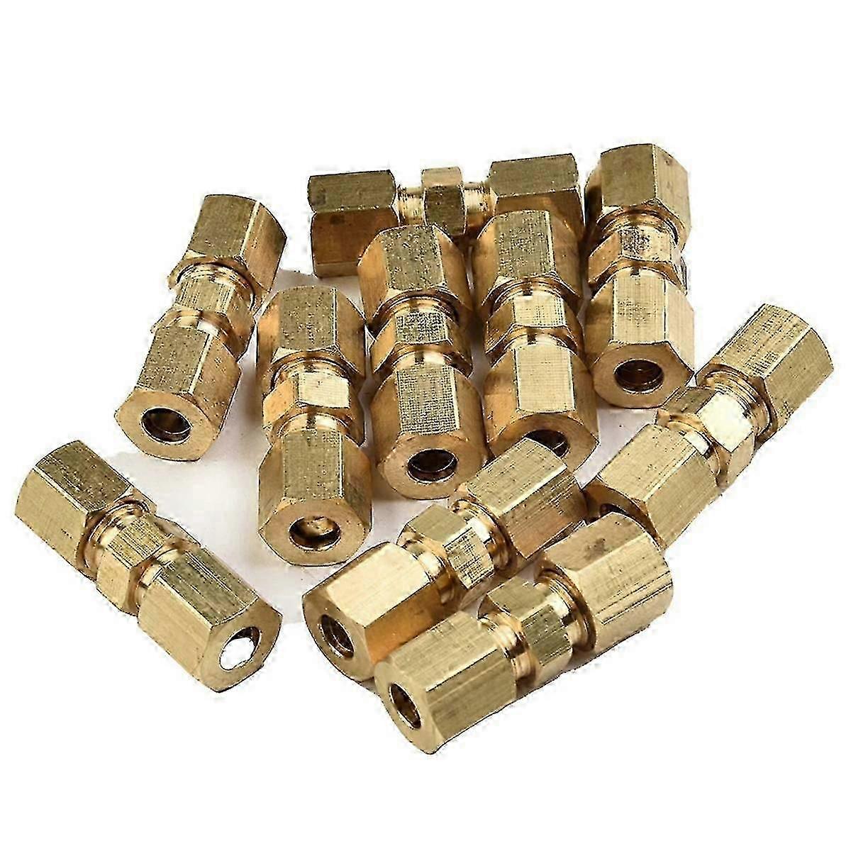 10 Stück Bremsleitungsverbinder Ohne Bördelung 4,75 Mm 3/16 Zoll, Nützliche Bremsleitungsverbinder Für Bremsleitungen, Autozubehör, Edition 0619