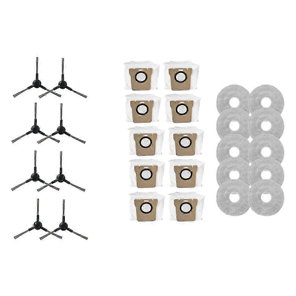 28-teiliges Ersatzteilset Für Jonr P20 Pro Selbstentleerender Saugroboter, Seitenbürste, Lappen, Staubbeutel, Reinigungszubehör, Edition 0709