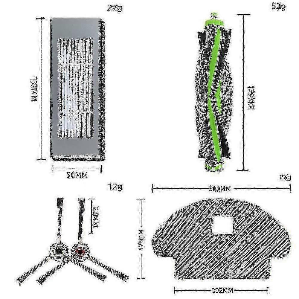 15-teiliges Ersatzteilset Für Irobot Roomba Combo 113 R113840 Hwy