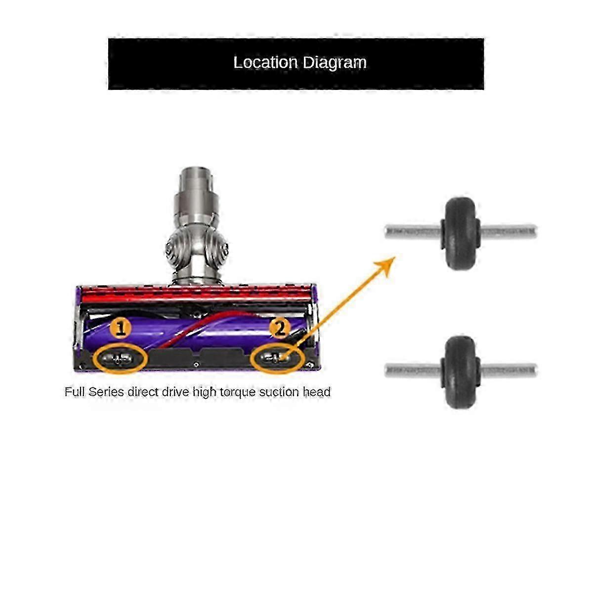 Ersatzteile Für Vorderrolle Und Achse Für Dyson V6 V7 V8 V10 V11 V15 Staubsauger Mit Direktantrieb Clegray Szrh Am