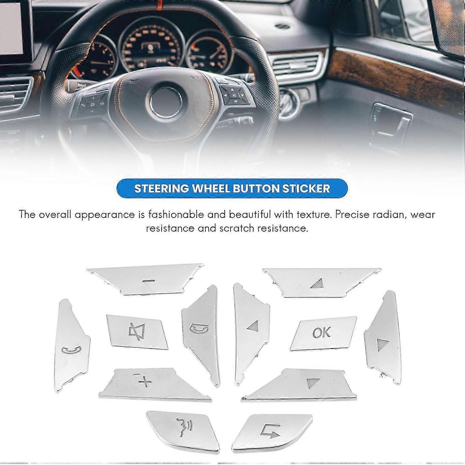 Abdeckungsaufkleber Für Lenkradknöpfe Für Mercedes-benz Abce Ml Gl Cla Gl Glk Sl Slk C