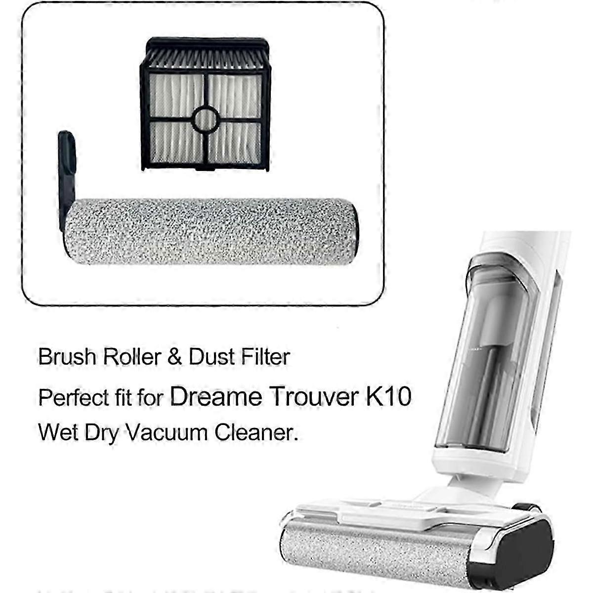 5-teiliges Ersatzteilset Für Dreame Trouver K10 & K10 Pro Staubsauger: Bürstenwalze & Filter (enhance Cleani Szrh)