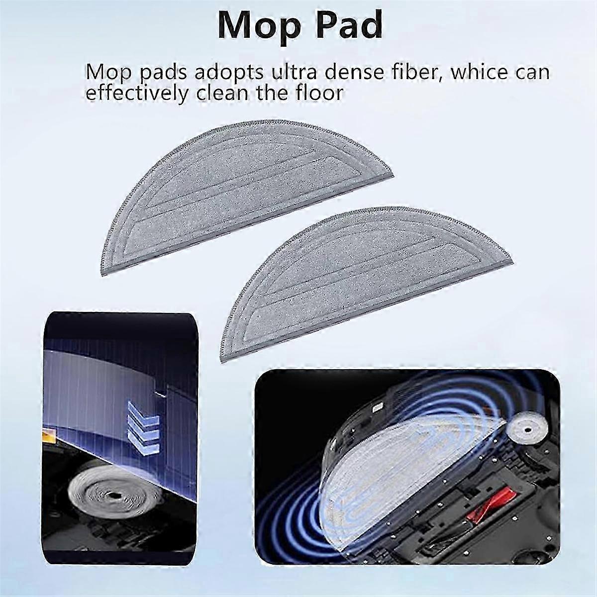 Ersatz-wischmopp-pads Für Saros 10/g30 Saugroboter, Wiederverwendbar, Waschbar, 10 Stück, Grau, Szrh Am
