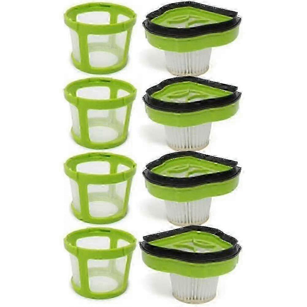 4er-pack Hepa-filter + 4 Kompatible Mesh-filterrahmen, Kompatibel Mit Bissell Pet Hair Eraser Handstaubsauger Edition 0619