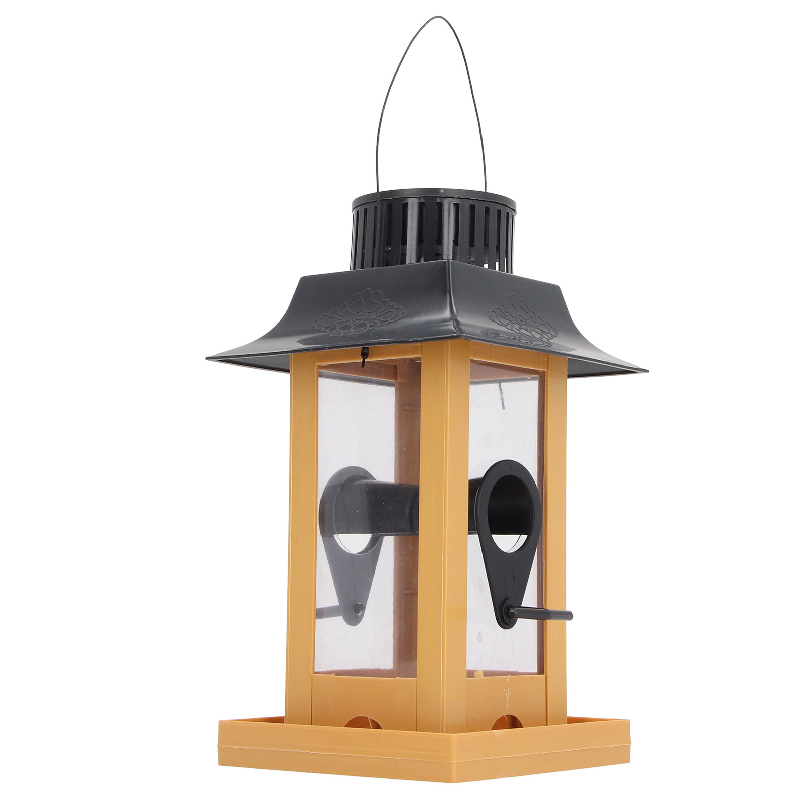 Toivize Led-solar-vogelfutterhaus, Wetterfestes Pvc-kunststoff, Leicht Zu Befüllen, Füllstandsanzeige, Garten & Terrasse