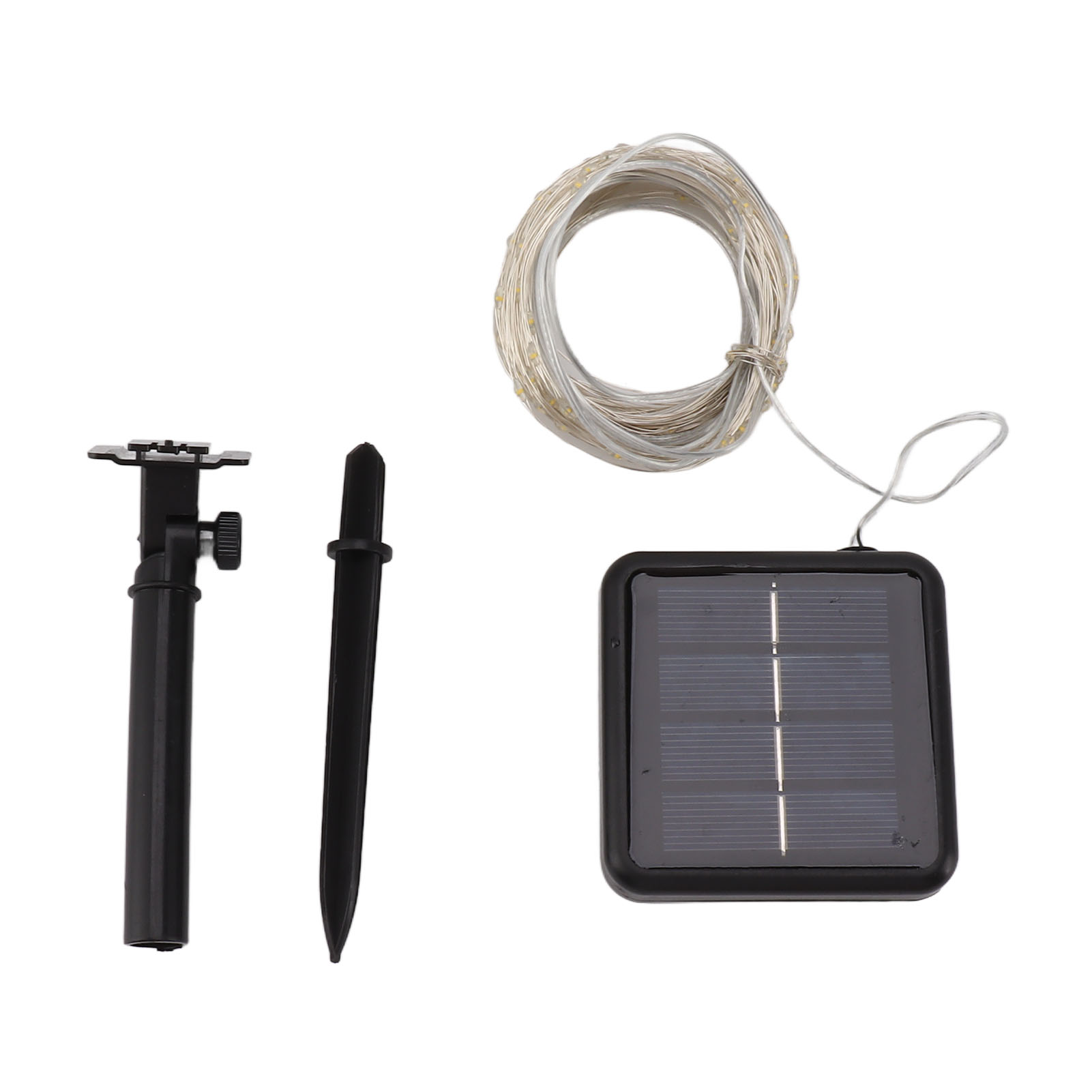 200 Led-solar-lichterkette Für Den Außenbereich Mit Integriertem, Verstellbarem Panel Für Garten, Terrasse Und Pool – Wasserdichte Dekorationsbeleuchtung