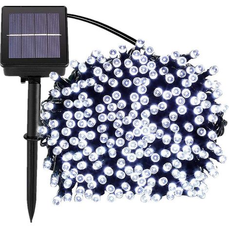 30 M Lange Solar-lichterkette Mit 300 Leds, 8 Modi, Wasserdicht, Weißes Licht, Außendekoration Für Garten, Terrasse, Balkon, Fenster, Zaun, Baum, Weihnachten, Hochzeiten, Lichterketten
