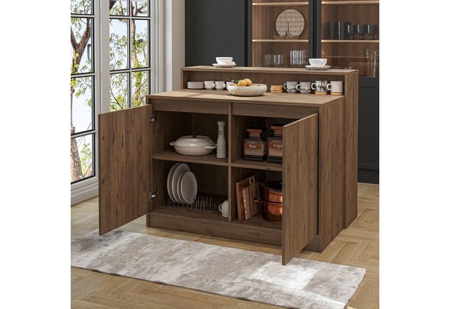 Roomart Cortado Kücheninsel 120 Cm Breit, Eiche
