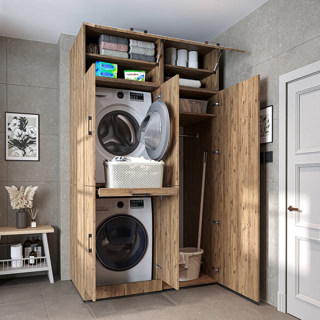 Roomart Dora-i Waschmaschinen-überbauschrank 130, Eiche