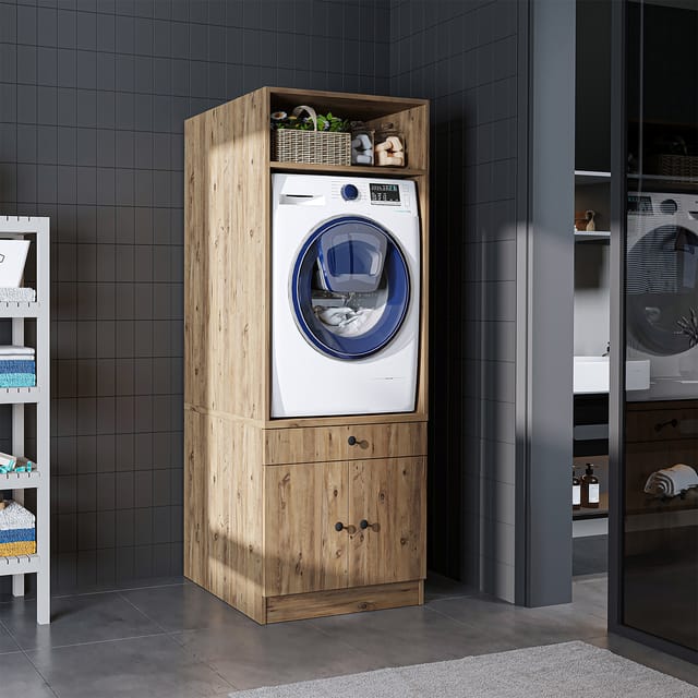 Roomart S1 Waschmaschinen-überbauschrank 67 Cm, Eiche