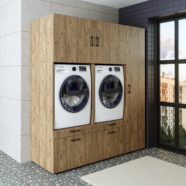 Roomart S2 Waschmaschinen-überbauschrank 179 Cm, Eiche