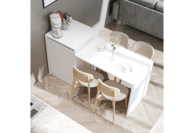 Roomart Milano Kücheninsel 160 Cm Breit, Weiß