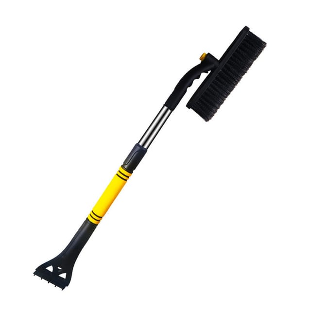 Eiskratzer Für Autos, Schneebürste, 3-in-1-eiskratzer Mit Bürsten, Eiskratzer Mit Teleskop-aluminiumgriff, Schneebürste Für Schwarze Lkw/suvs
