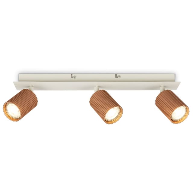 Briloner Deckenlampe Schwenkbar 45x8x9 Cm Gu10 Fassung Max. 9w 3-flammig - Deckenstrahler Wohnzimmer Flur Küche Büro