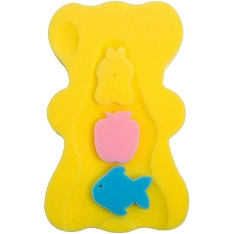 Weicher Babybadeschwammsitz – Markenlos – Gelb – Unisex – Ab 0 Monaten – Neugeborene