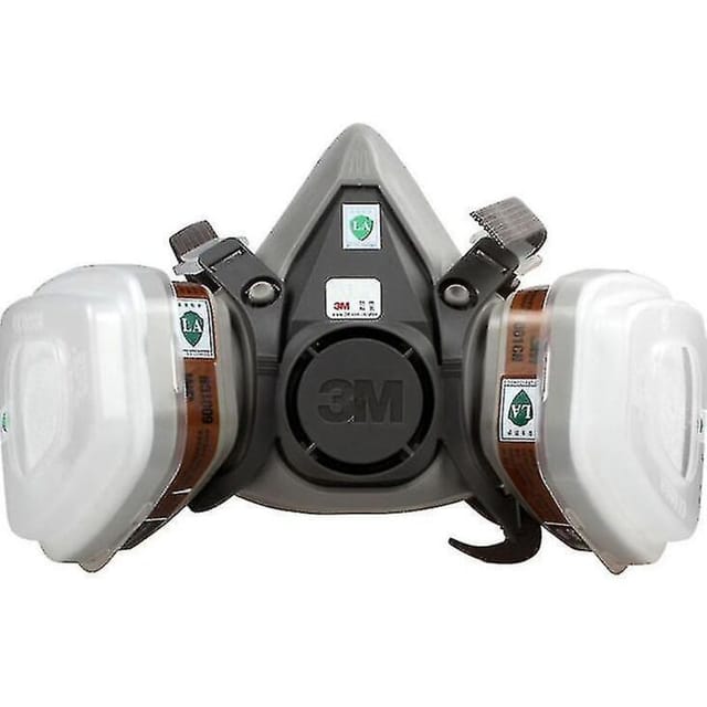 Crea – Respirateur Réutilisable Demi-masque 3m 6200 – Protection Contre Gaz Et Poussières – Serre-tête Réglables – Compatible Cartouches 3m