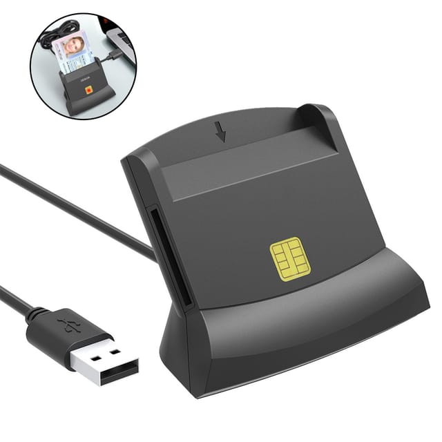 Multifunktionales Kartenlesegerät, Kompatibel Mit Smartcards, Ausweisen, Sd-, Sdhc-, Sdxc-, Micro Sd/t-flash-, Mmc-, Micro Sdhc-, Micro Sdxc- Und Sim-karten.